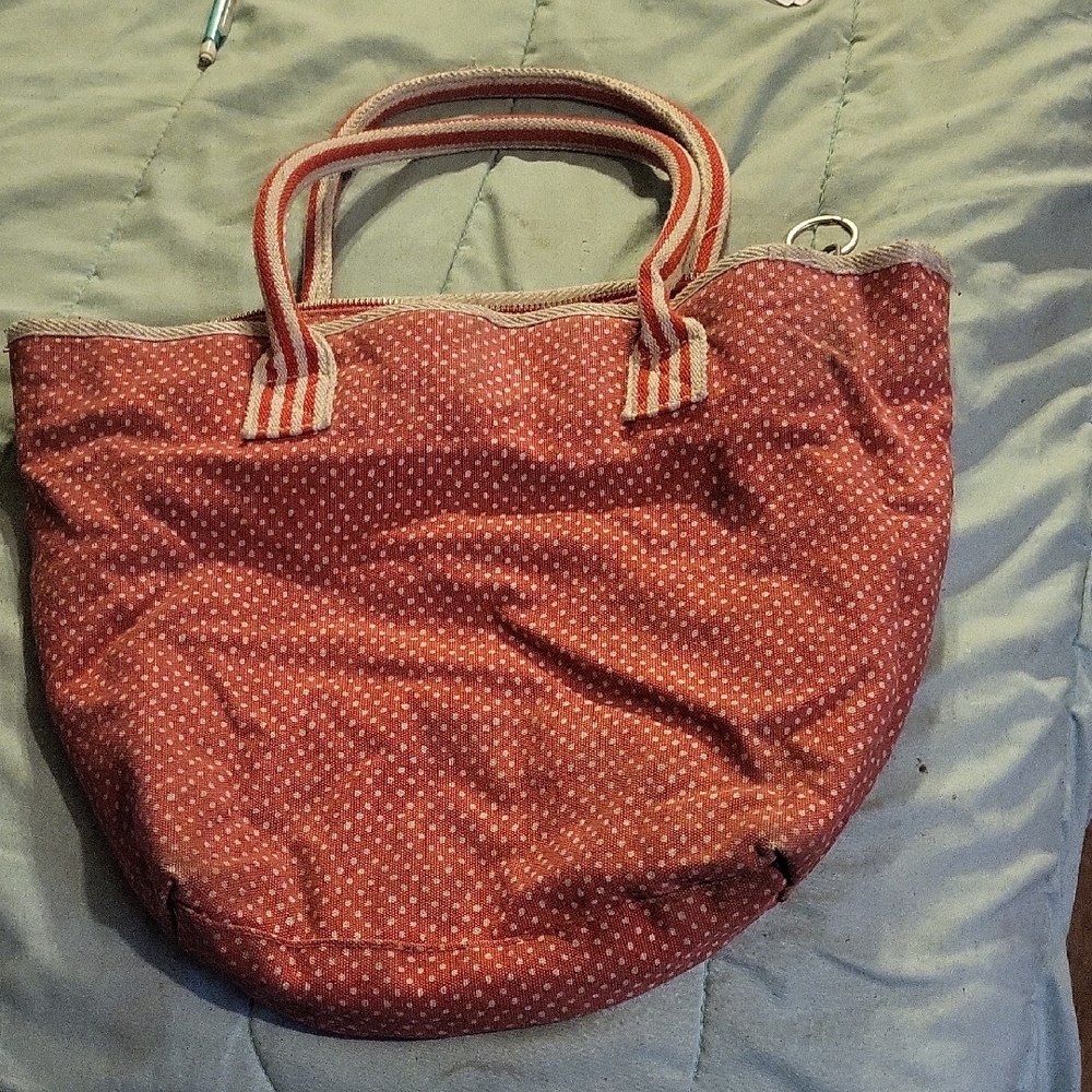American Eagle Outfitters Red Tote Bag with Dual Handles